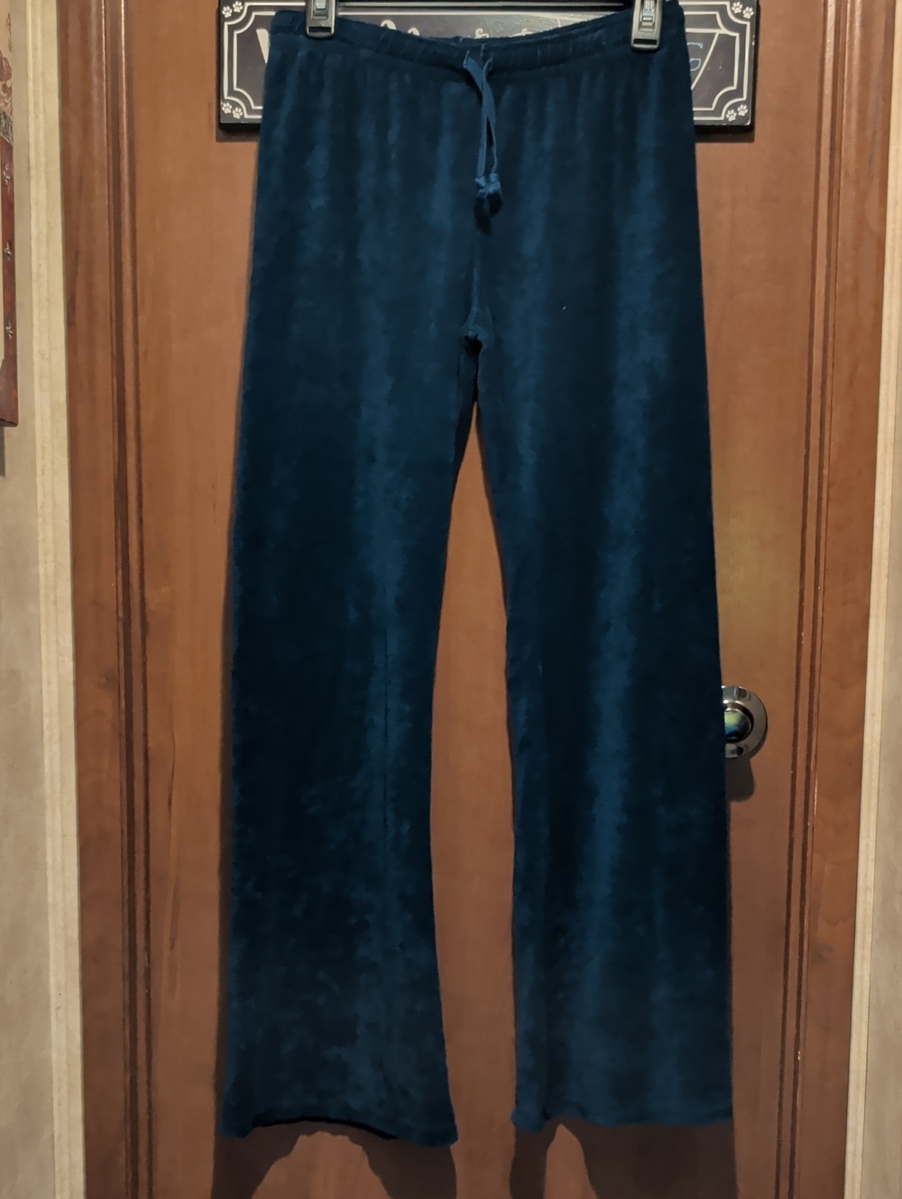 Lucy Navy Blue Plush Jogger Sweatpants